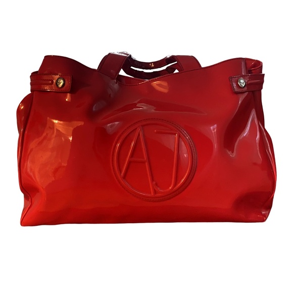 Armani Jeans Red Purse - Picture 3 of 7